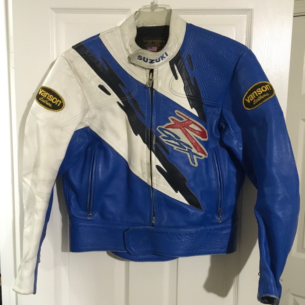 1996 Vintage Suzuki GSX-R Motorcycle Jacket